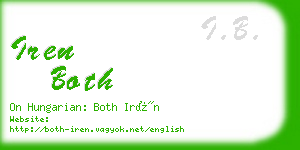 iren both business card